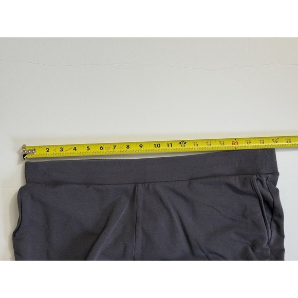 Pure Jill Affinity French Terry Slim Leg Pants Charcoal Gray XL Pima Cotton - Picture 6 of 7